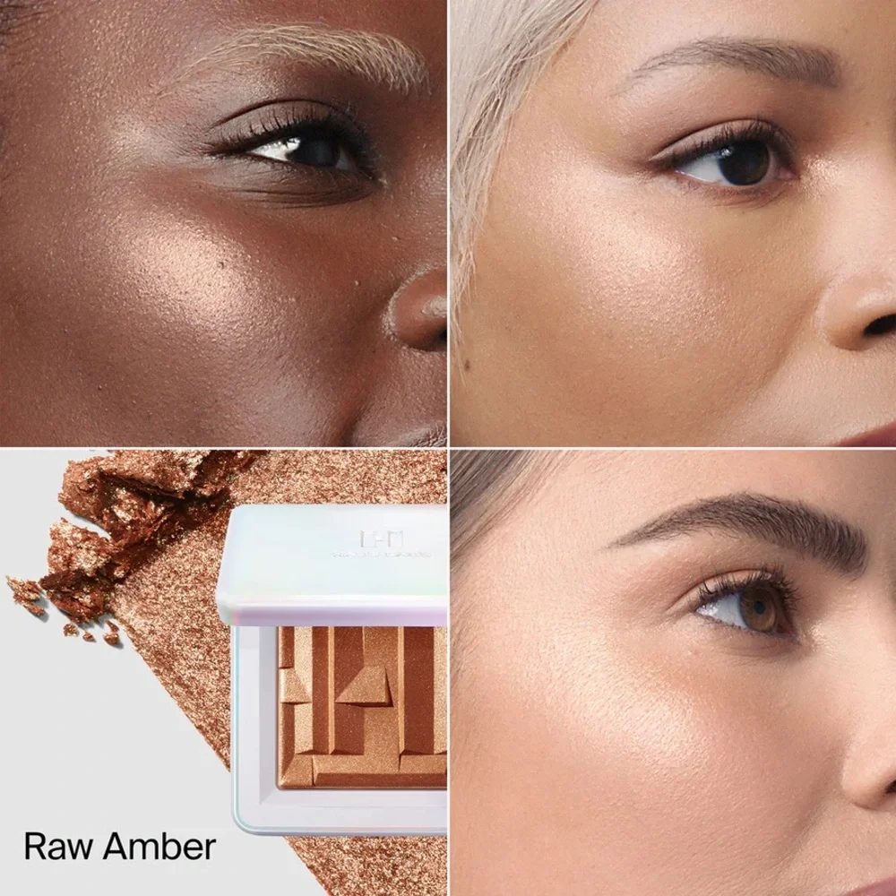 MSRP $40 HAUS LABS Bio-Radiant Gel-Powder Highlighter Raw Amber